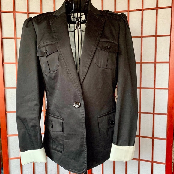 H&M Jackets & Blazers - H&M Versatile Black Sheen Blazer NWOT